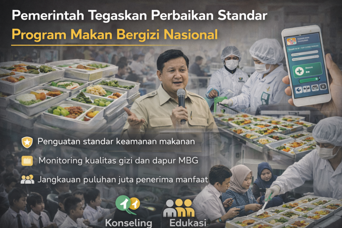 Pemerintah Tegaskan Perbaikan Standar Program Makan Bergizi Nasional