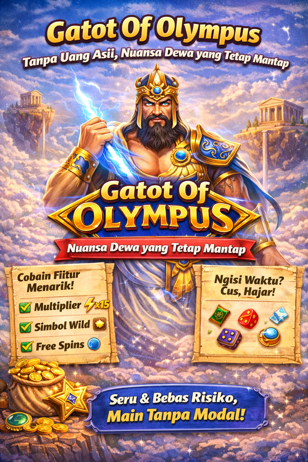 Gatot Of Olympus Tanpa Uang Asli, Nuansa Dewa yang Tetap Mantap